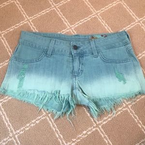 Siwy denim turquoise shorts
